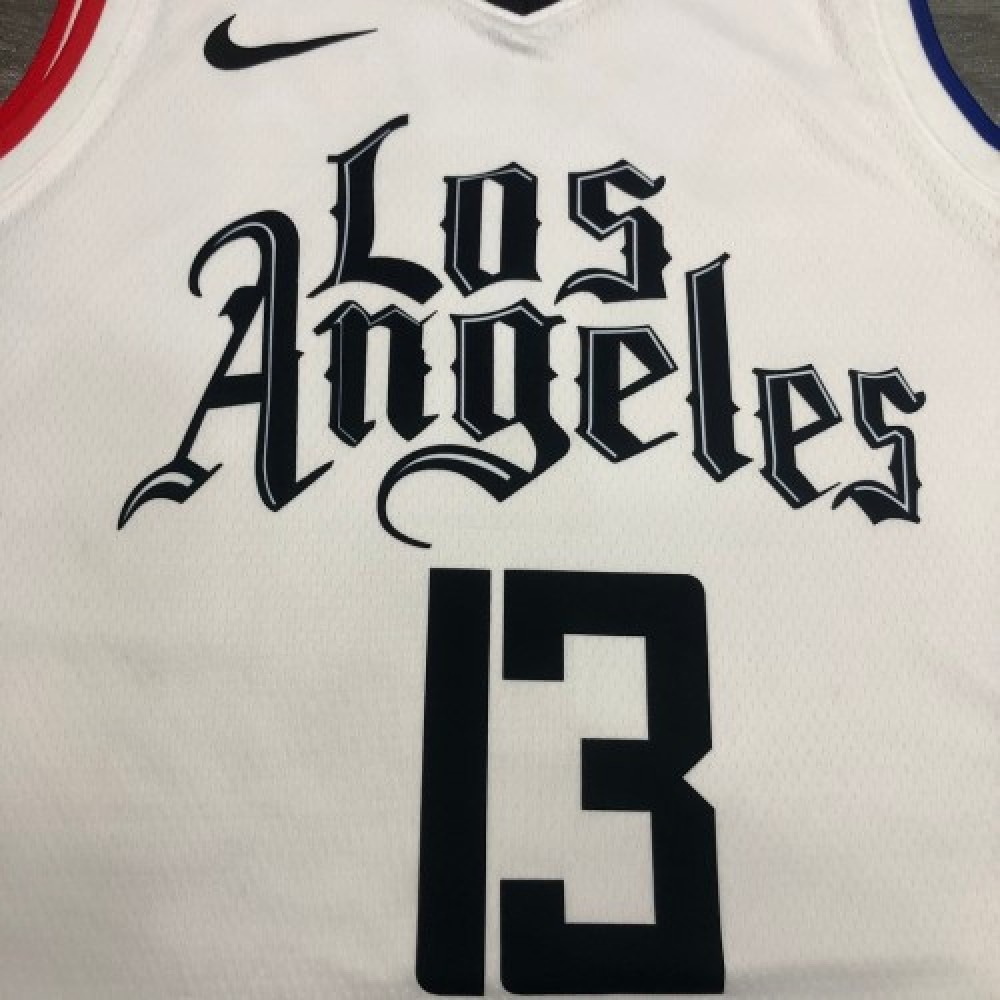 Men's LA Clippers Paul George #13 White 2020/21 Swingman Player Jersey – City Edition-Pro Kit Vault | Brand New 26/27 Sports Jerseys